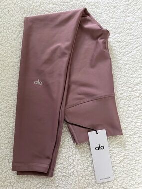 ALO Women’s S Mushroom Dusty Mauve 7/8 high-waist airlift Leggings